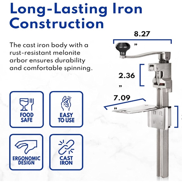 Industrial Manual Can Opener New Star Foodservice 7006841 Commercial Can Opener - Picture 9 of 11